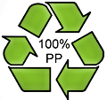 100% Recycled Polypropylene