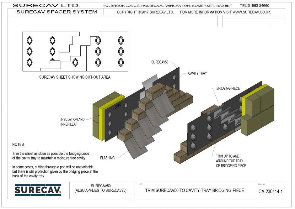 Cavity Tray Bridging-Piece